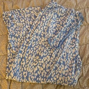 NWOT HUE Blue and White Pajama Pants